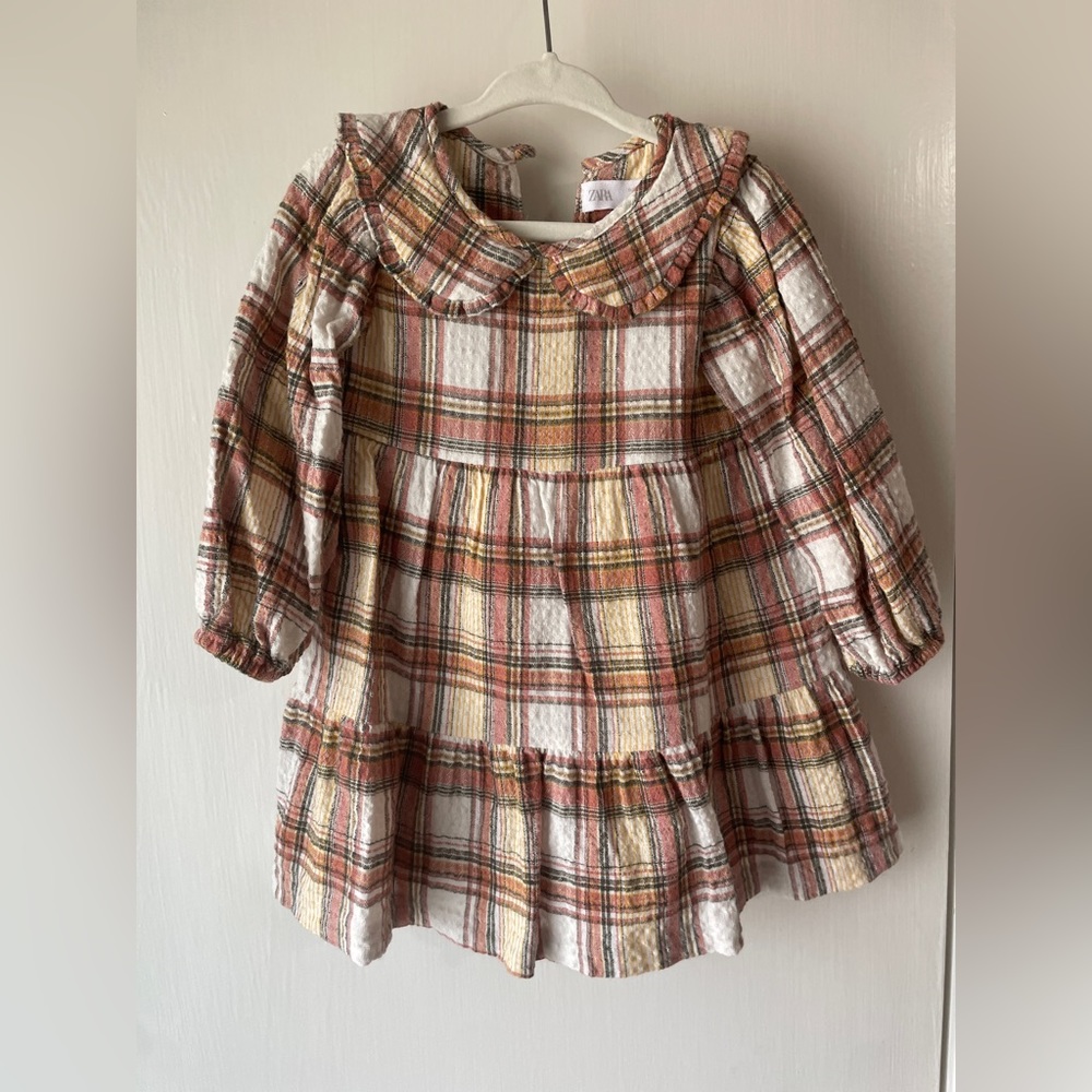 Zara Baby Girl Plaid Dress
